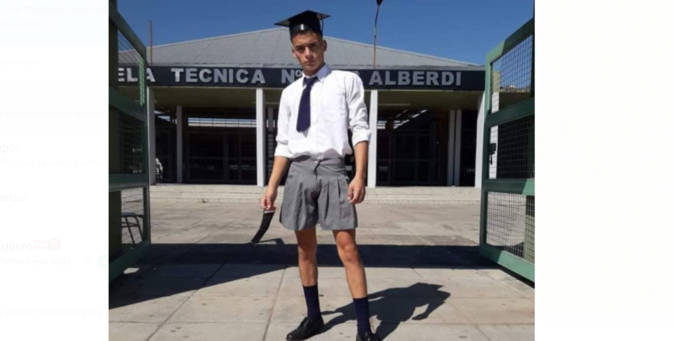 Tucumán: lo discriminaron por asistir al acto de egresados con pollera | Nacionales