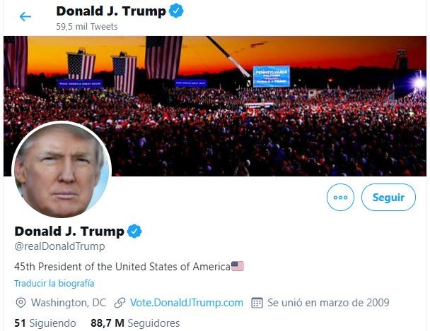 Twitter bloqueó la cuenta de Donald Trump y amenazó con una suspensión permanente | Redes