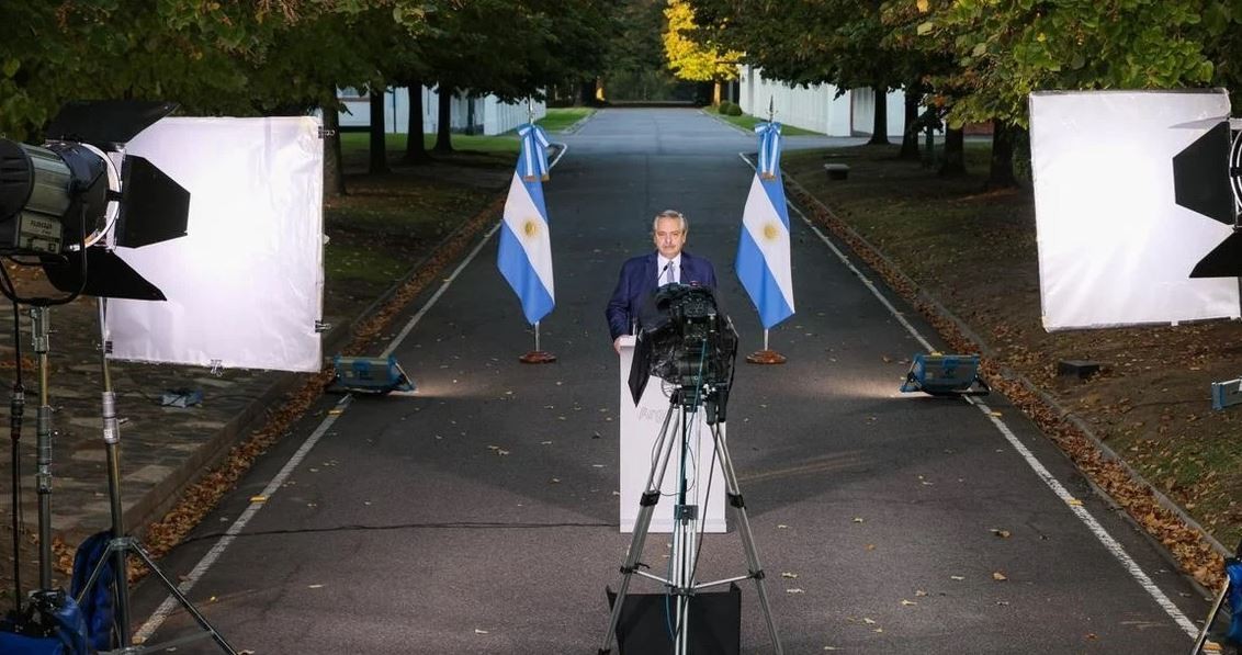 Así se grabó el mensaje de Alberto Fernández en la Quinta de Olivos | Nacionales