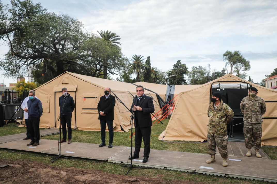 Está listo para ser utilizado el Hospital Militar de campaña frente al Cullen | Noticias