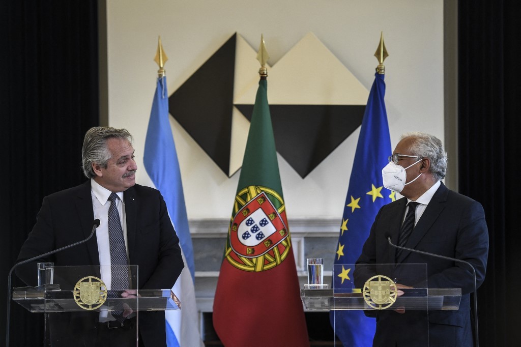 Alberto Fernández logra el apoyo de Portugal ante el FMI en el inicio de la gira por Europa | Nacionales