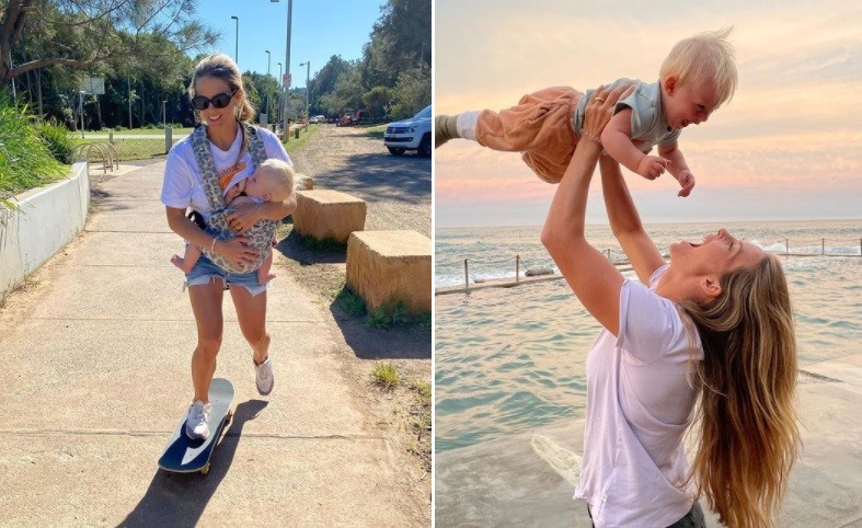 Polémica por la campeona de snowboard que amamanta haciendo la vertical | Deportes