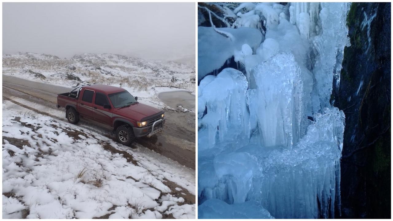 FOTOS| Las impactantes postales de la intensa nevada en el Valle de Calamuchita | Nacionales