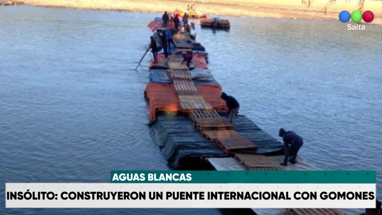 Insólito: construyeron un puente internacional con gomones | Nacionales