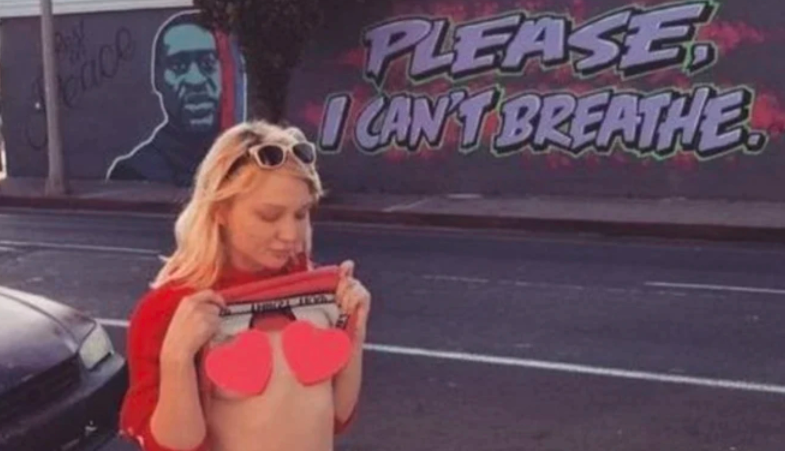 Hallaron muerta a Dakota Skye, la actriz porno que se sacó fotos hot en un mural de George Floyd | Espectaculos