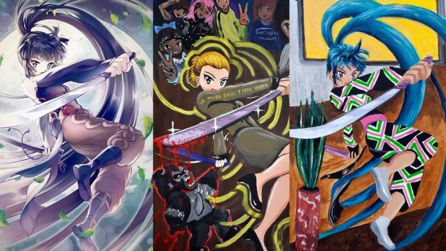 Acusan de plagio a la artista que pintó a Evita como un personaje de animé | Nacionales