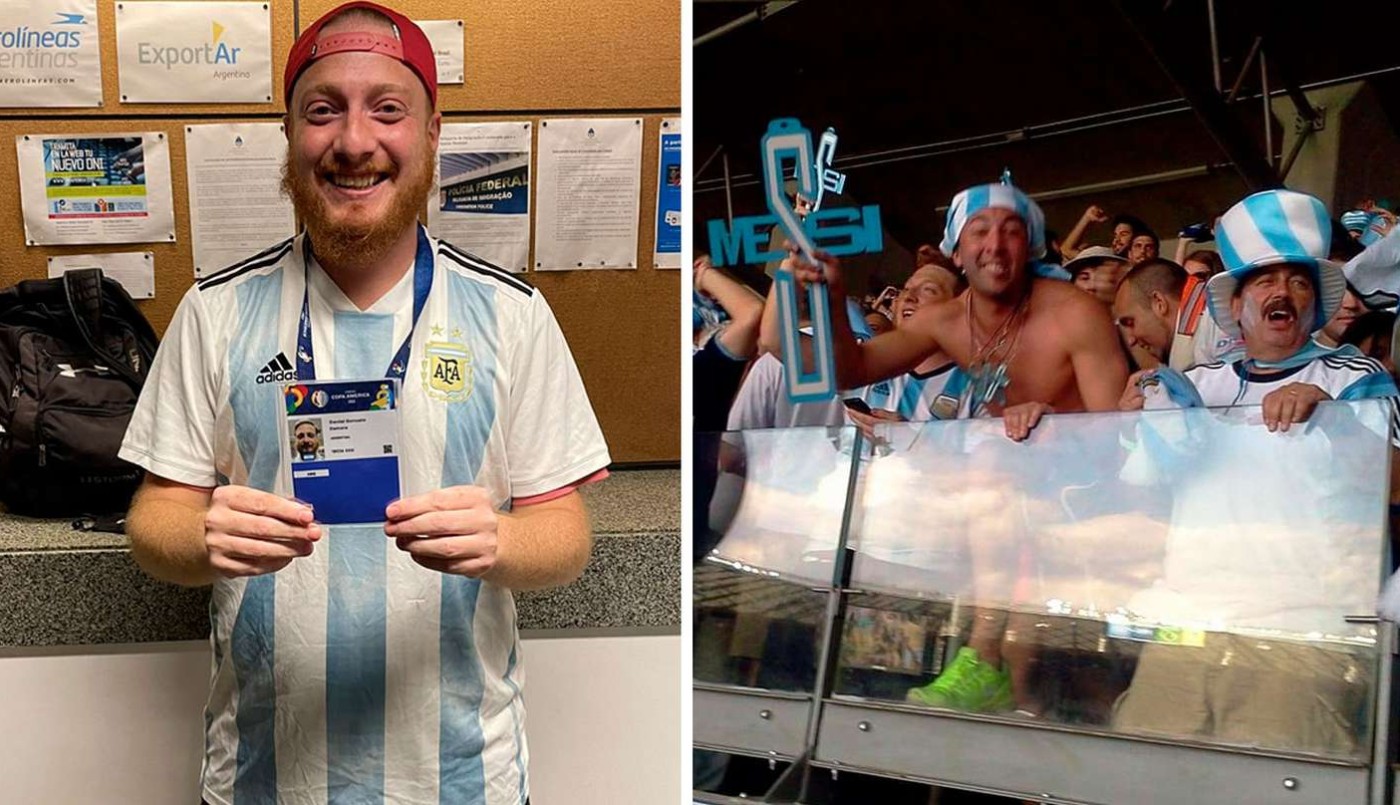 La increíble historia del argentino que consiguió la primera entrada para la final de la Copa América | Deportes