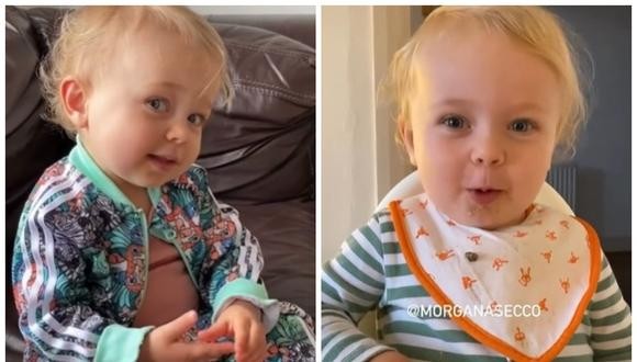 Una beba de 2 años es estrella de Tik Tok por decir palabras difíciles | Redes