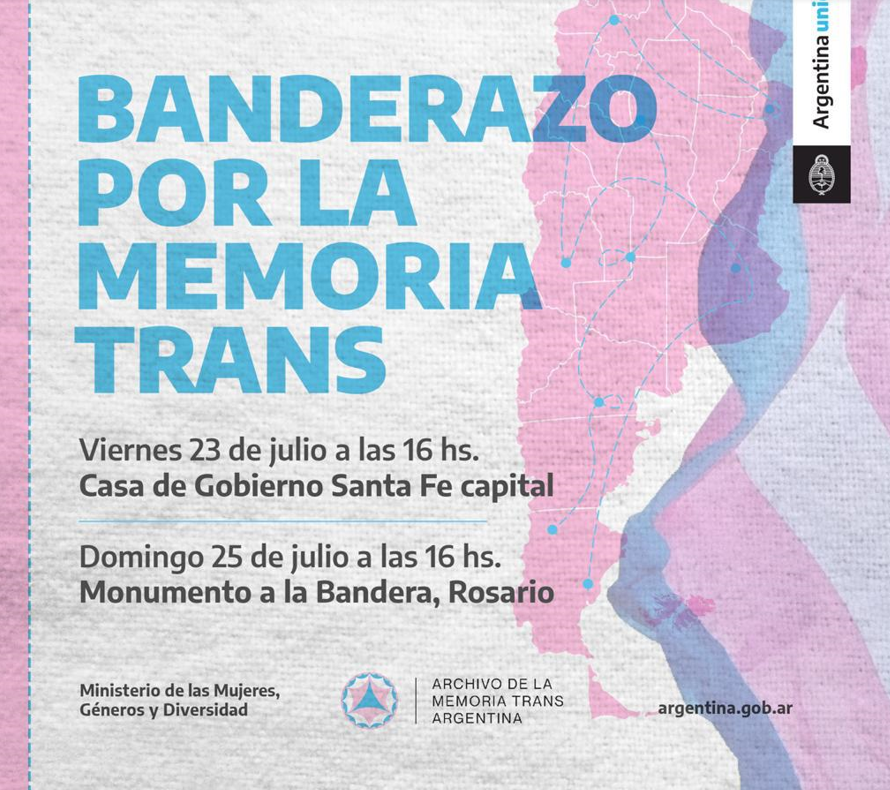 Organizan un banderazo por la memoria trans frente a Casa de Gobierno | Igualdad y Género