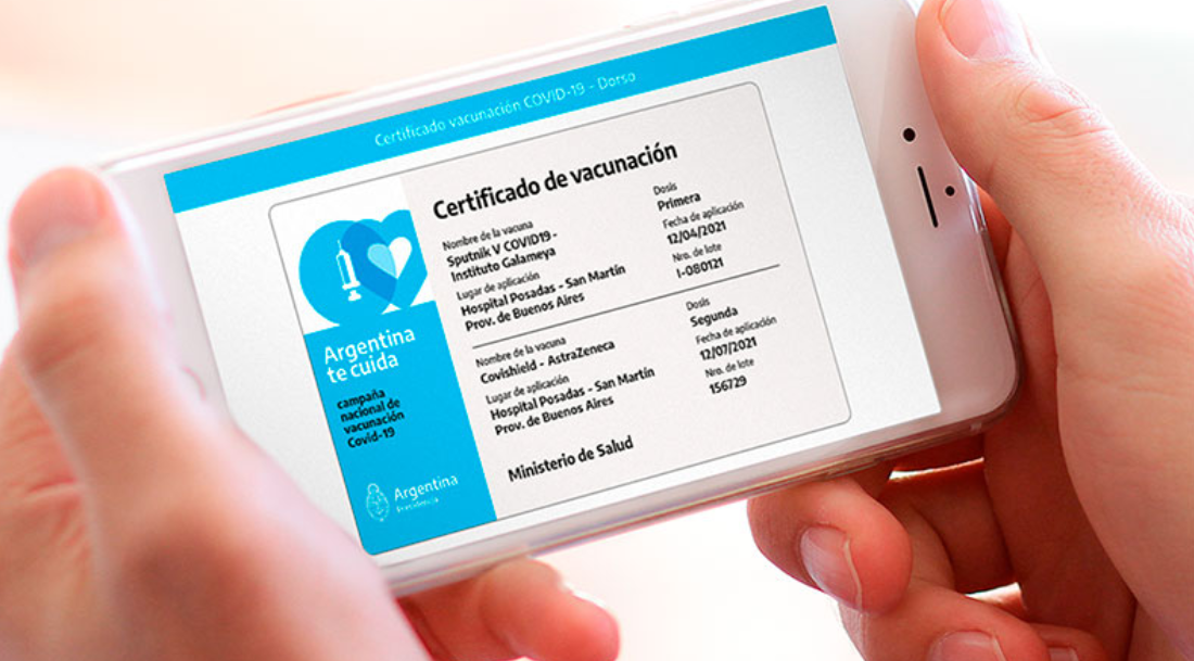 El certificado de vacunación contra el covid se puede tener en formato digital | Noticias