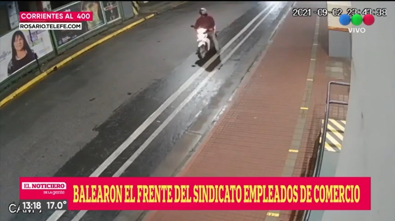 Video: así fue el ataque a balazos a la sede de Empleados de Comercio en Rosario | Noticias