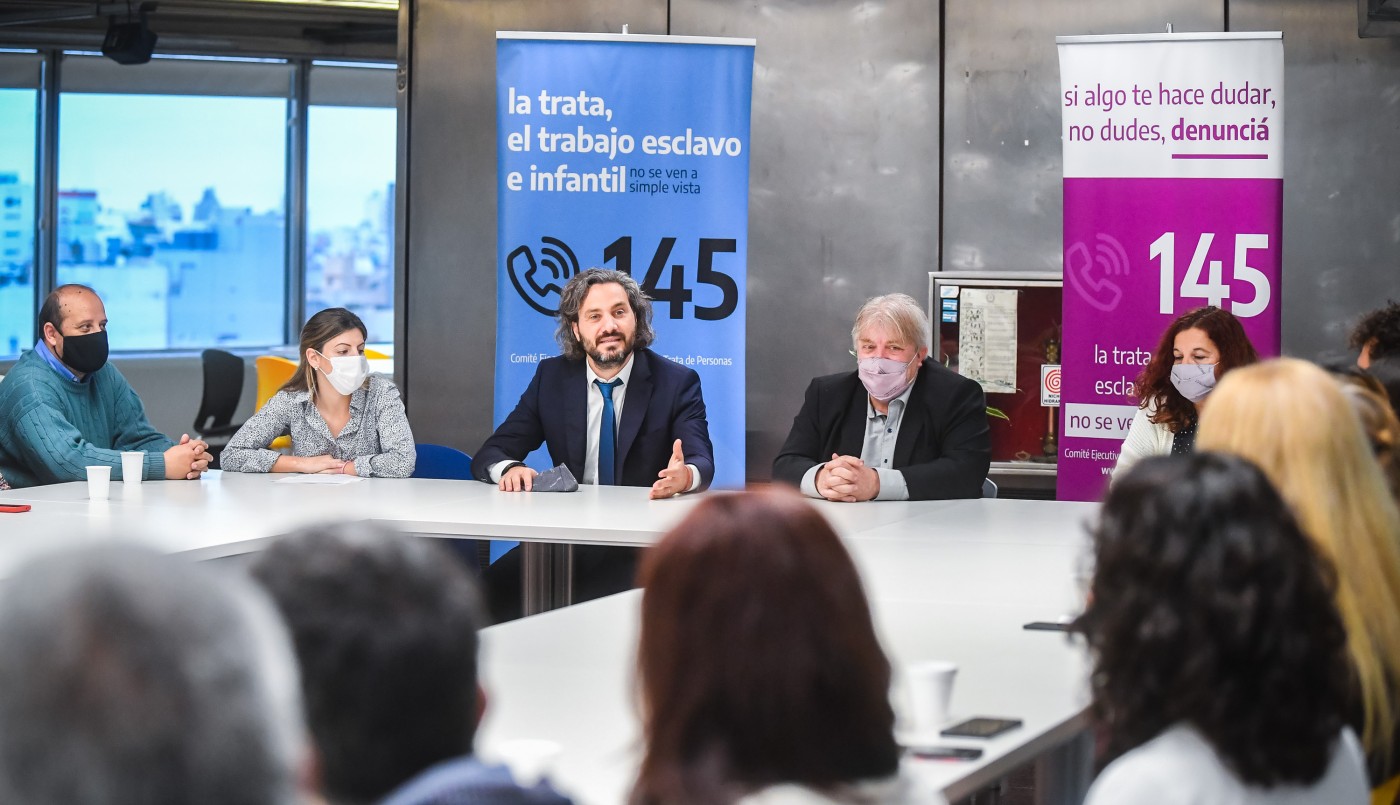 Santiago Cafiero encabezó el Primer Encuentro Nacional de Delegados y Delegadas del Comité Ejecutivo de Lucha contra la Trata y Explotación de Personas | Igualdad y Género
