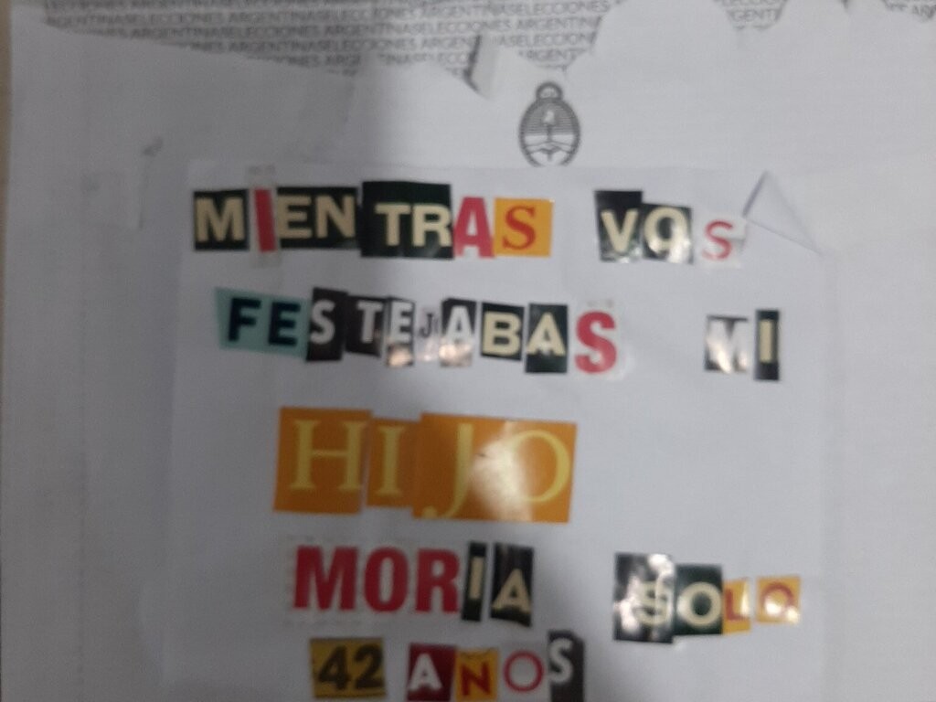 El mensaje que un papá puso en el sobre de las PASO: "El voto más doloroso" | Legislativas