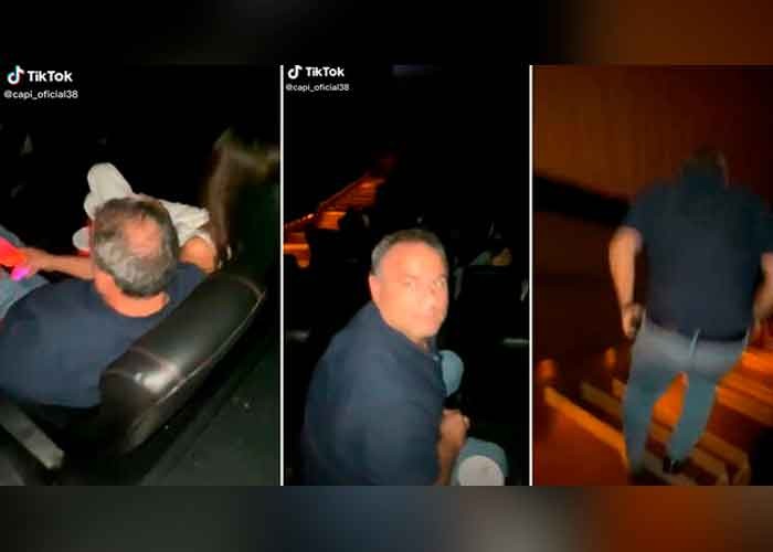 Video: el momento en que una mujer descubre a su esposo con una amante en el cine | Redes