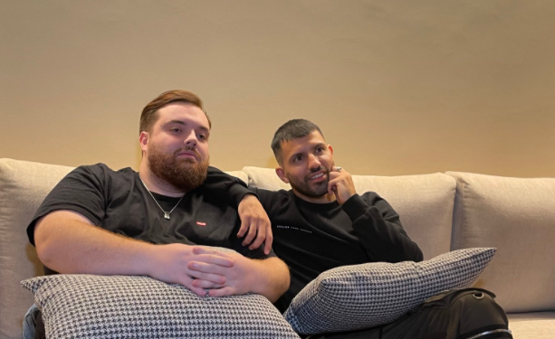 En medio de su impasse, el Kun Agüero se relaja junto a Ibai Llanos | Deportes