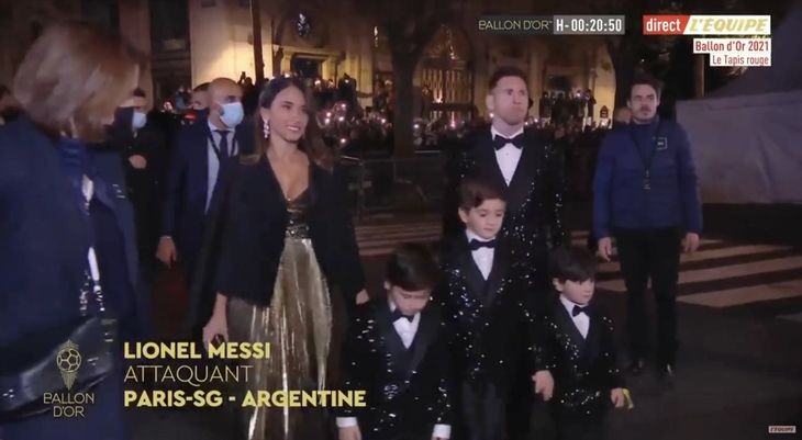 Balón de Oro: todos hablan del look de Messi, Antonela Roccuzzo y sus hijos | Espectaculos