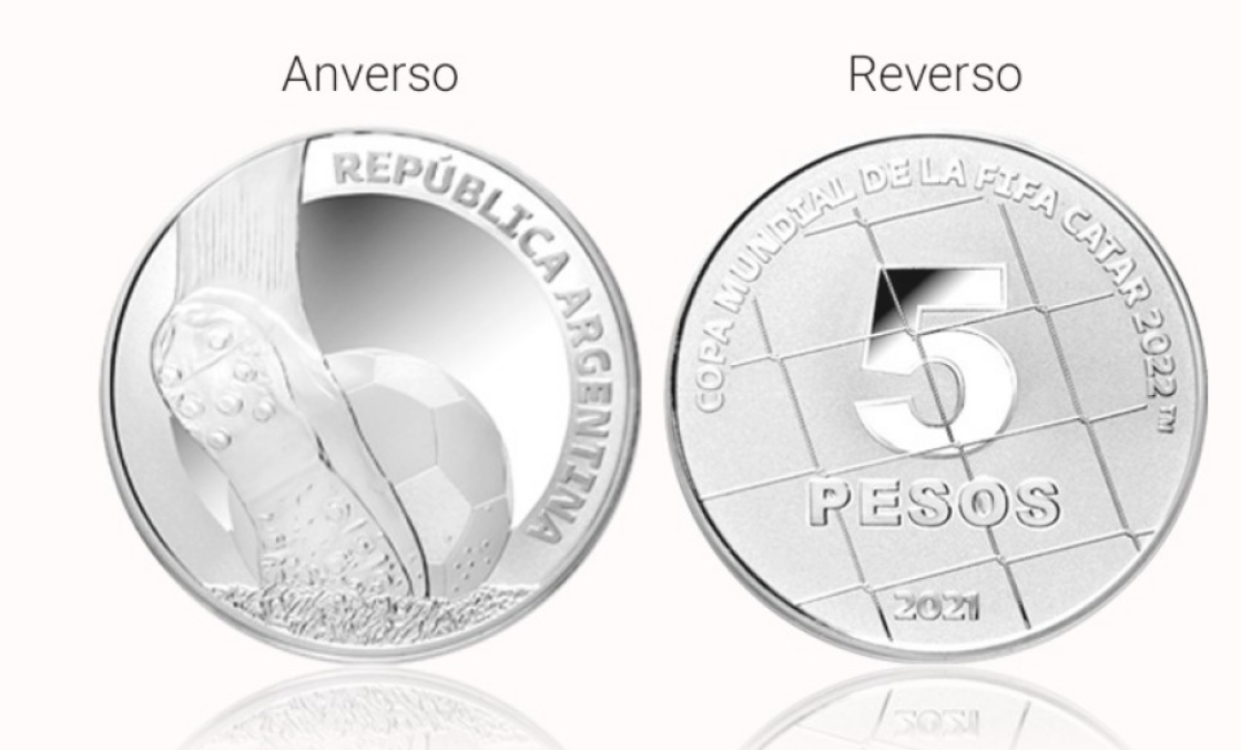 El Banco Central emitió una moneda de plata conmemorativa de la Copa del Mundo de Qatar 2022 | Nacionales