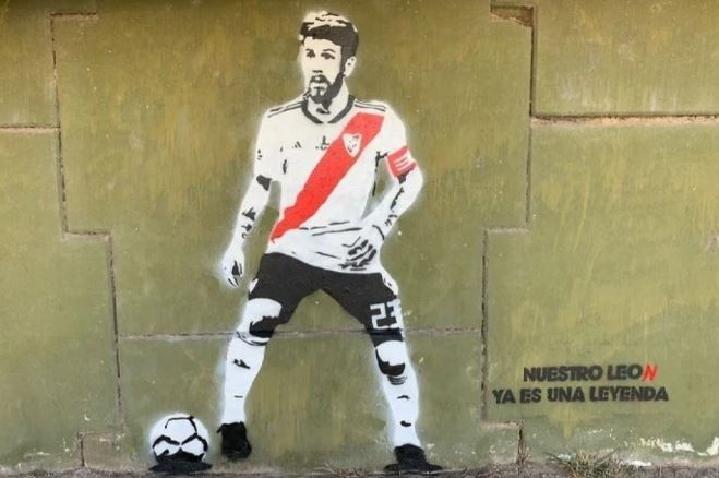 Le hicieron un imponente mural a Leonardo Ponzio: “Nuestro león ya es una leyenda” | Deportes