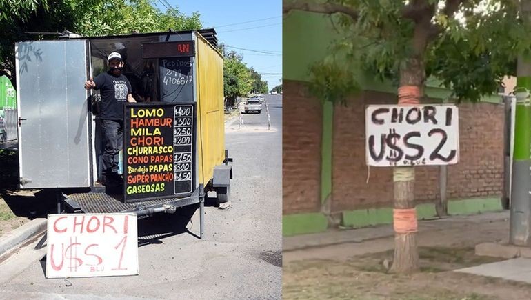Foto viral: Cansado de subir los precios por la inflación, vende el choripán a 2 dólares | Redes
