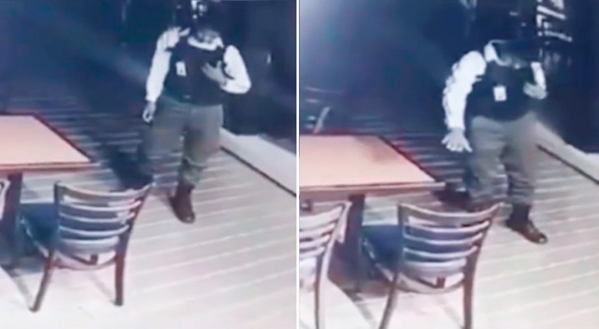 Escalofriante video: guardia fue grabado hablando con el fantasma de una nena | Redes