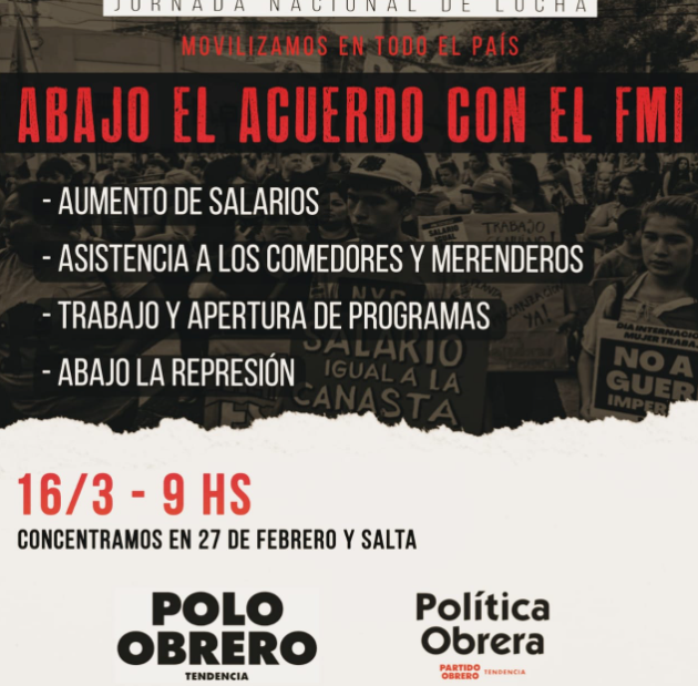 Acuerdo con el FMI: Protesta en 27 de Febrero y Salta y en rutas de todo el país | Noticias