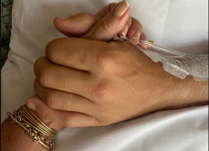 La foto de la trilliza de Oro María Emilia junto a su hijo internado: "Vamos, Corchi" | Espectaculos