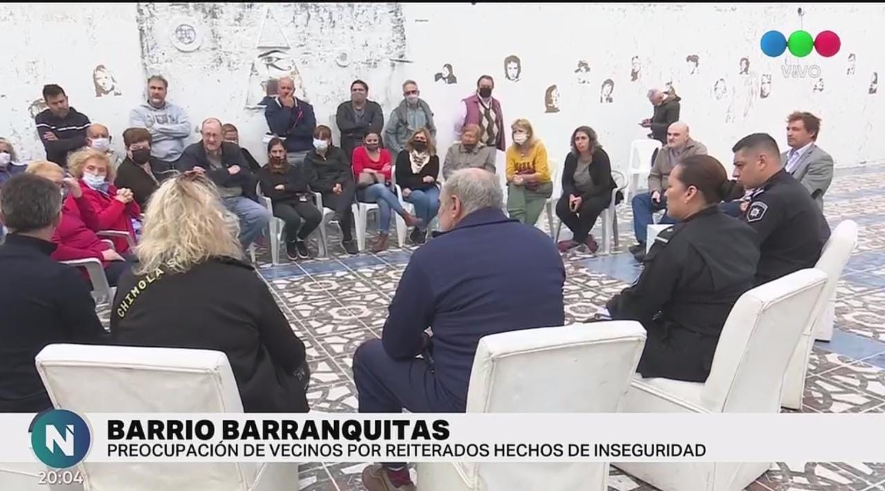 Los vecinos de Barranquitas se reunieron con funcionarios por la inseguridad | Noticias