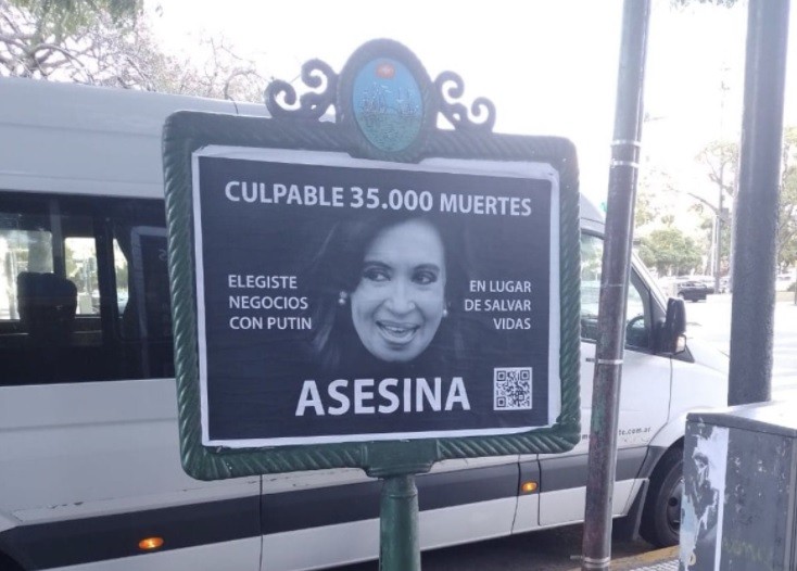 Alberto Fernández repudió los afiches contra Cristina Kirchner | Nacionales