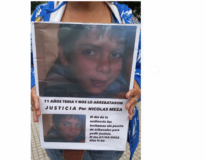 Crimen de Nicolás Meza: La familia rechaza salidas transitorias del asesino | Noticias