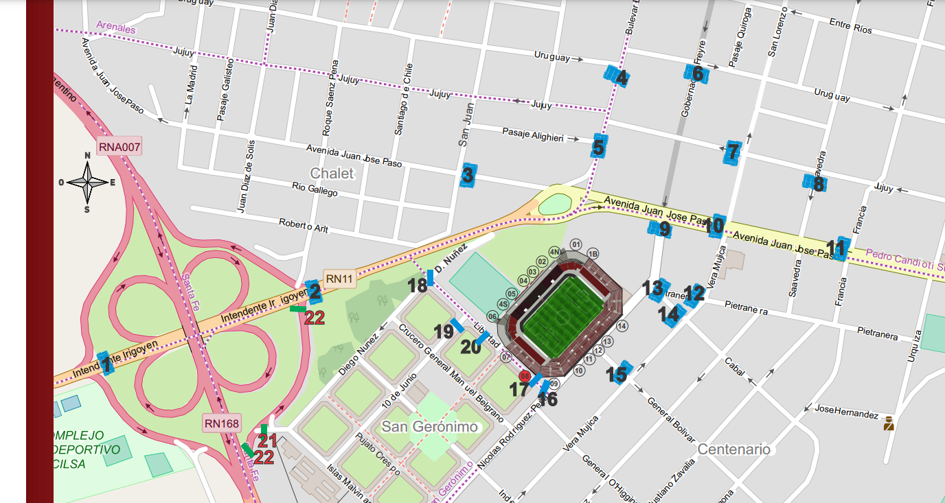 Los cortes de calles previstos por el partido de Colón con Cerro Porteño | Información General