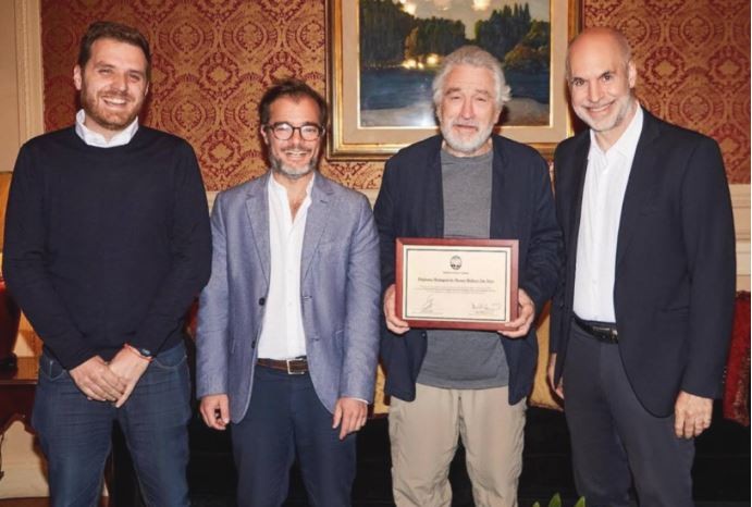 Robert De Niro fue distinguido como "Huésped de honor" de la Ciudad | Espectaculos