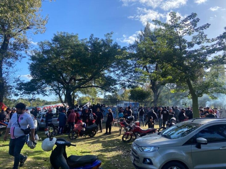 La previa conjunta entre los hinchas de Colón y Olimpia | Deportes