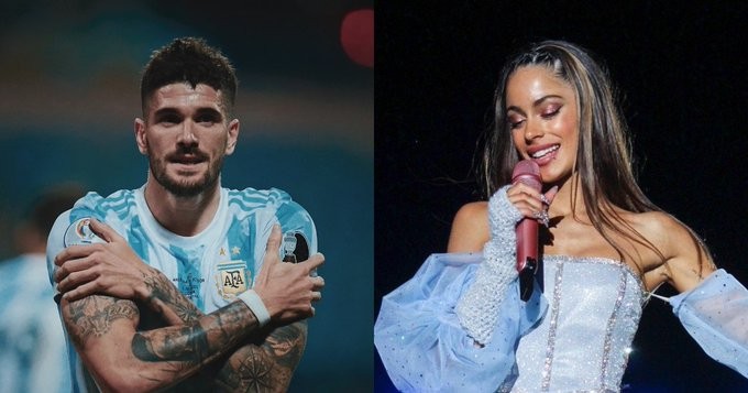 De Paul le dedicó la copa de la Finalissima a Tini Stoessel | Espectaculos