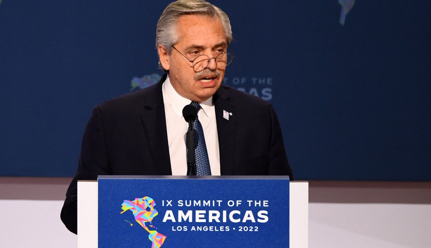 Alberto Fernández en la Cumbre de las Américas: "Ser país anfitrión no otorga la capacidad de imponer un derecho de admisión" | Nacionales