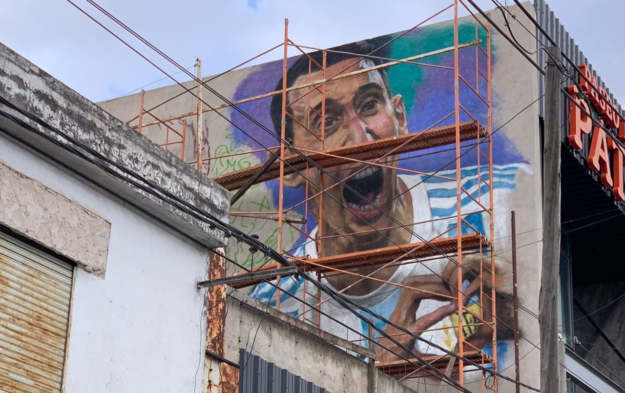 Se viene un gran mural con Di María, Messi y Maxi Rodríguez | Deportes