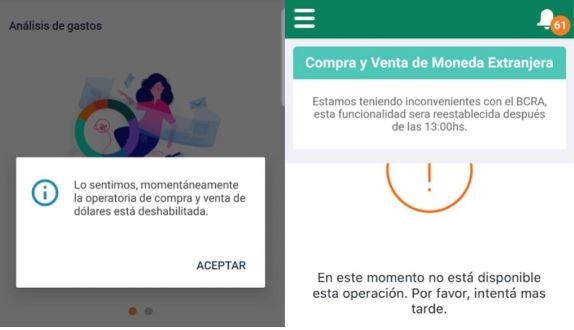 Usuarios reportaron problemas con los homebanking en una jornada caliente | Noticias