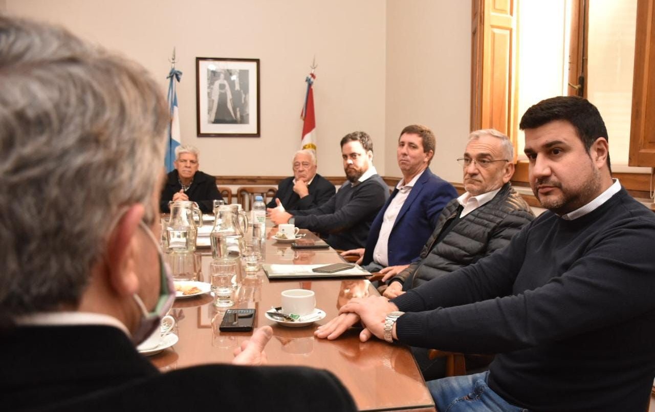 Marcos Cleri y Germán Bacarella con senadores provinciales | Legislativas