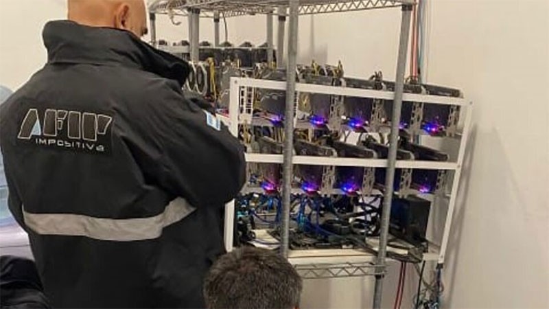 La AFIP detectó una nueva granja de minado cripto con 131 equipos sin declarar | Información General