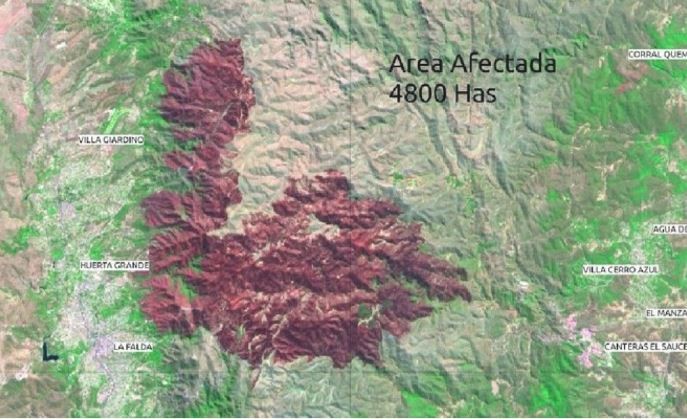 Córdoba: cerca de 5.000 hectáreas ya fueron arrasadas por el fuego | Nacionales