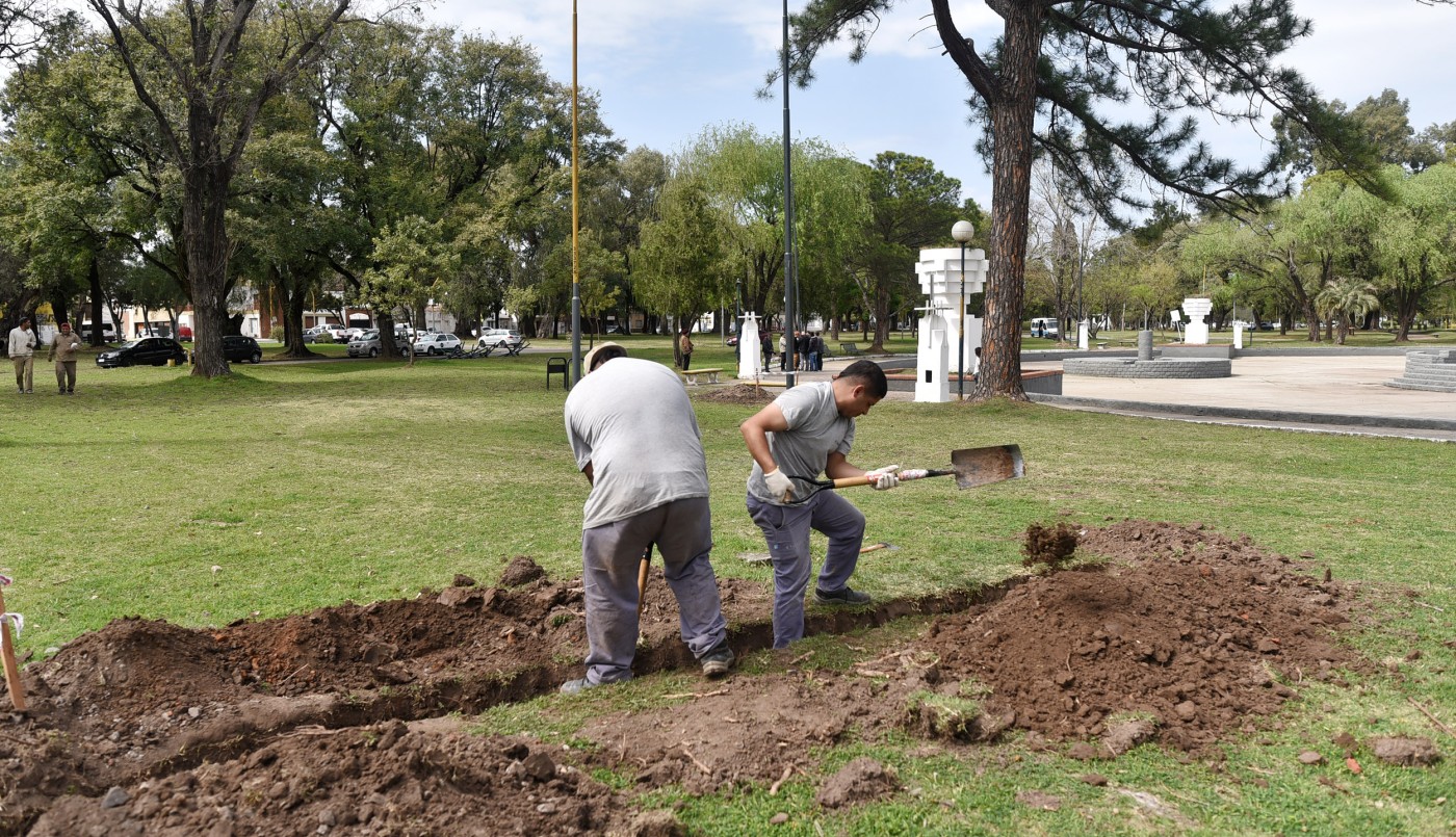 Parque Garay: La Municipalidad coloca 30 nuevas columnas de iluminación | Noticias