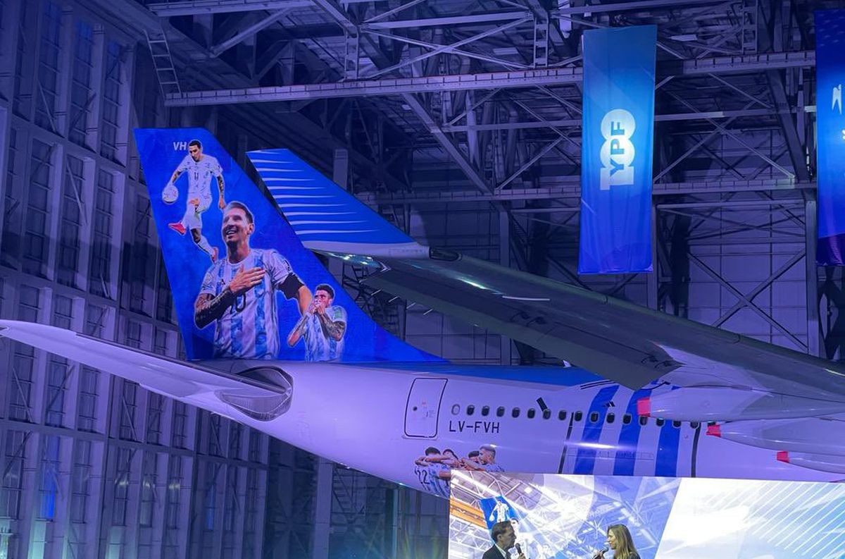 Con la figura de Messi, así es el avión de la Selección Argentina de Fútbol | Deportes