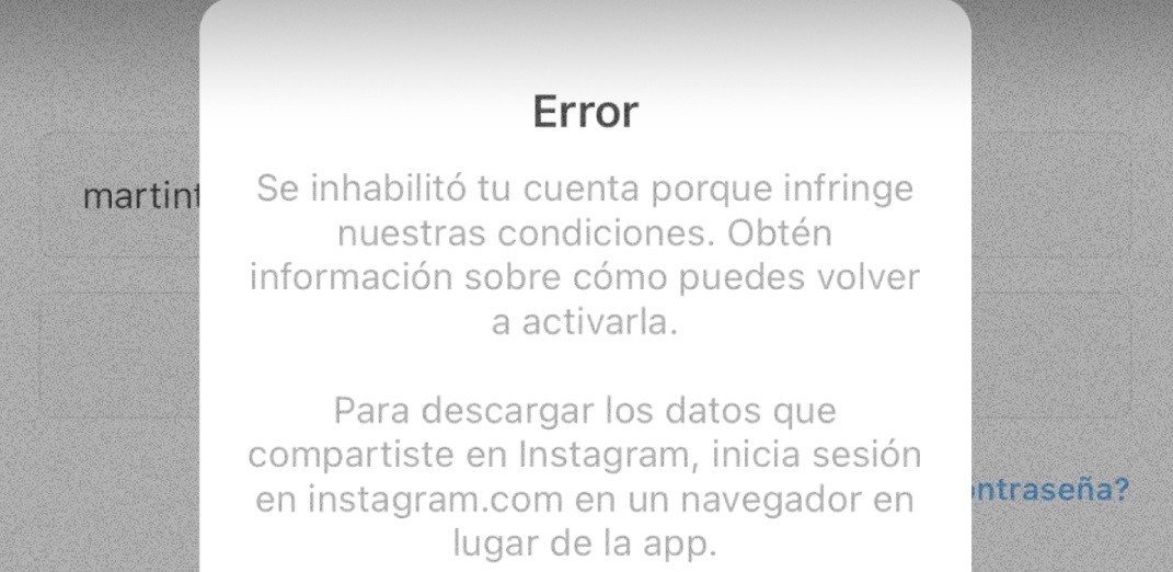 Falla en Instagram: Suspenden a usuarios sin motivo | Redes