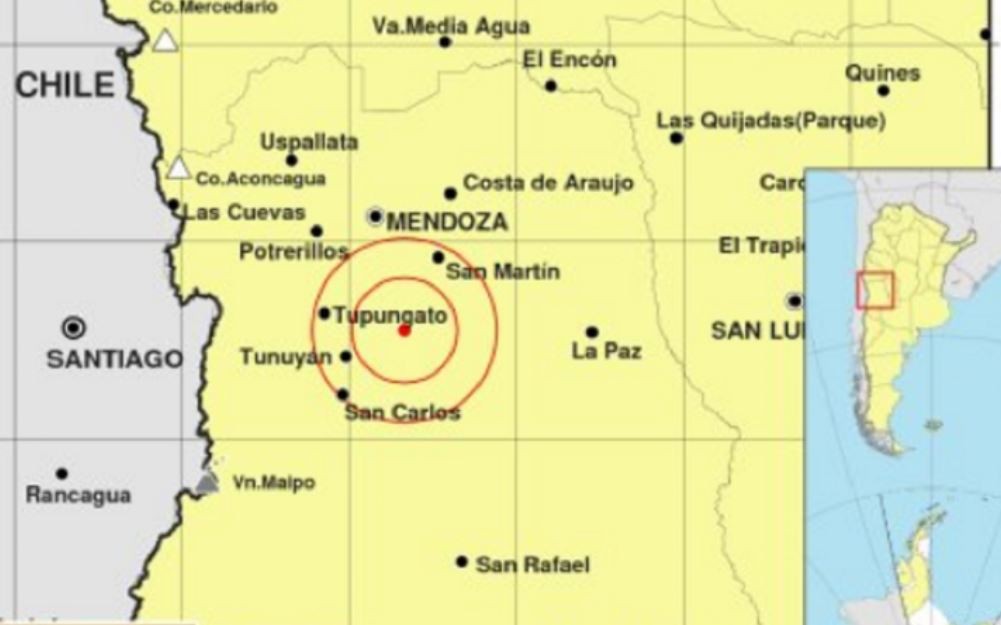 Mendoza sufrió un sismo de 5,4° en la escala de Ritcher | Nacionales
