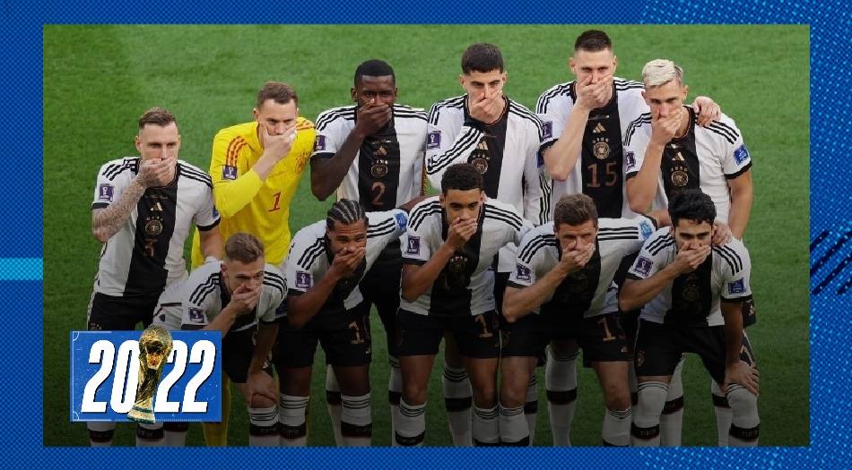 Censura en el Mundial: la selección alemana posó tapándose la boca con la mano | Deportes