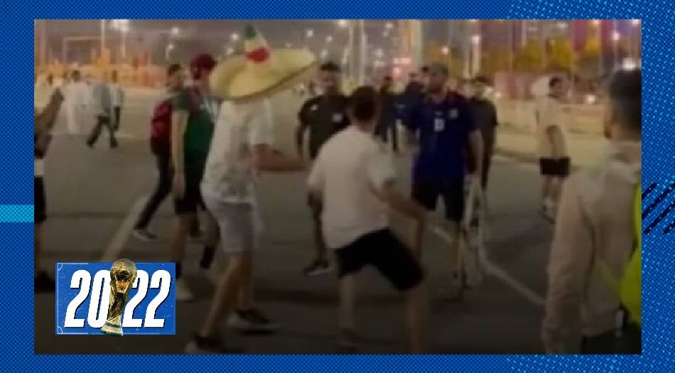 Video: pelea entre argentinos y mexicanos en las calles de Doha | Deportes