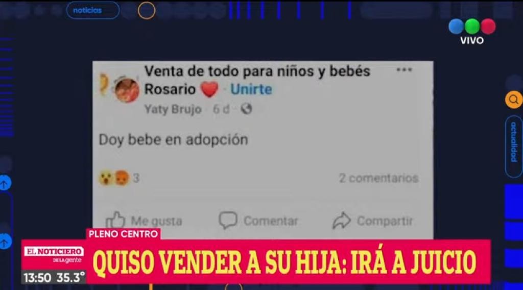 Quiso vender a su beba por Facebook: irá a juicio | Nacionales