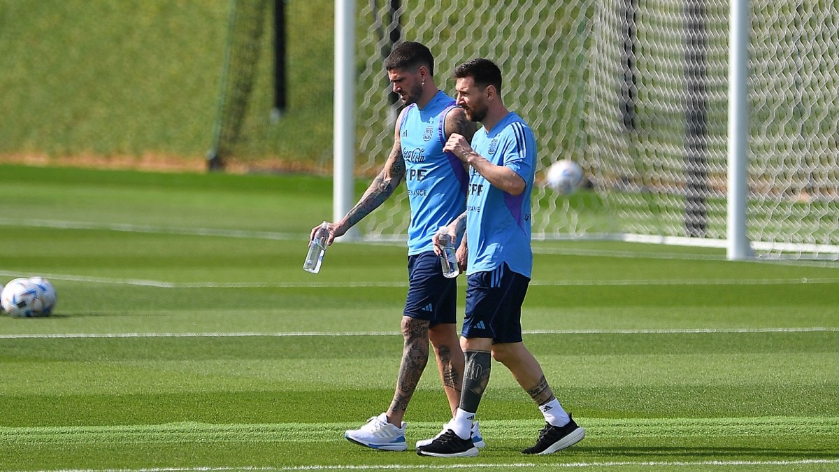Messi observó la práctica de Argentina | Deportes