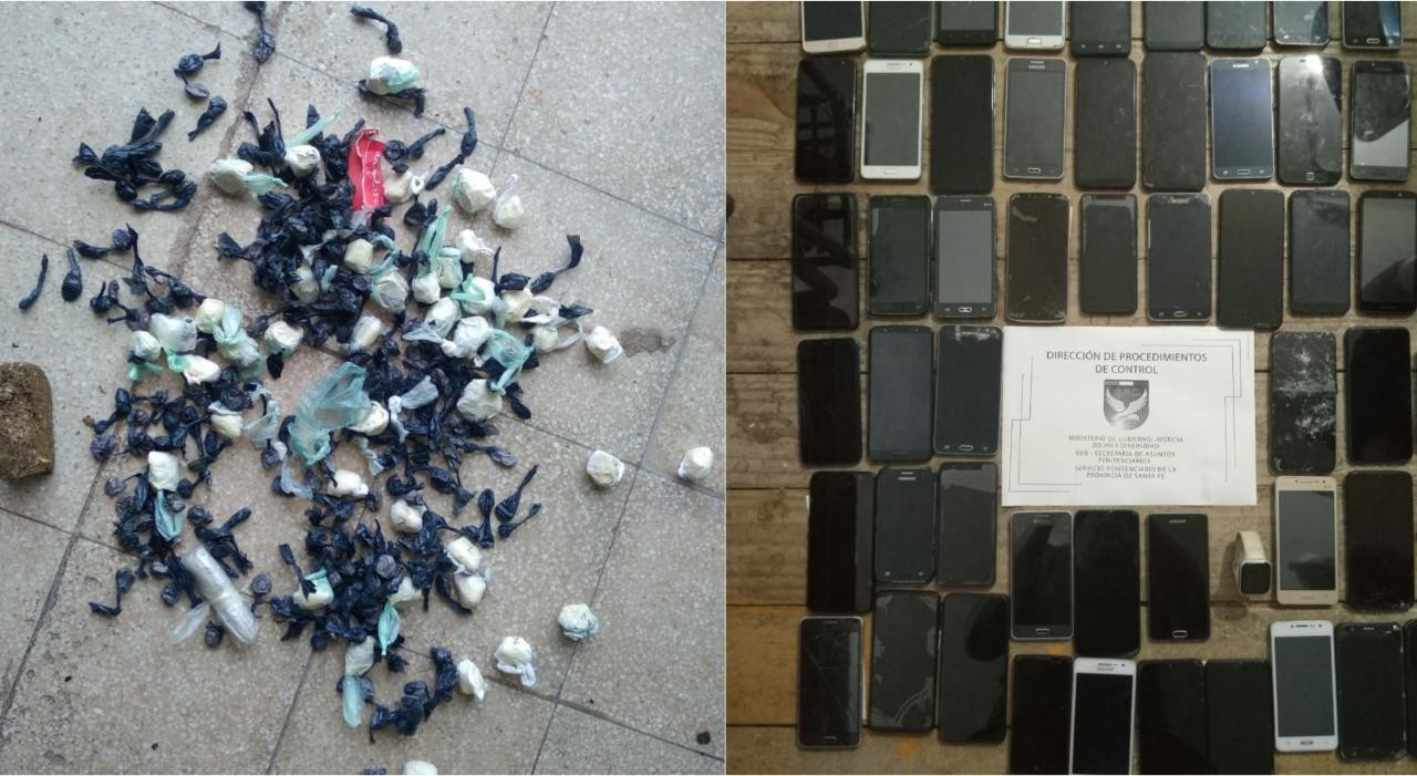 Operativo en la cárcel de Coronda: secuestraron 50 celulares, cocaína y marihuana | Policiales