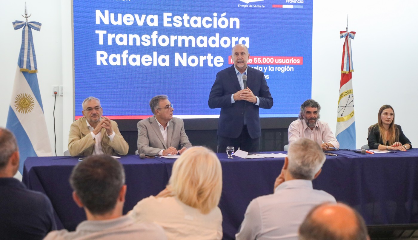 Perotti encabezó la licitación para la construcción de la estación transformadora Rafaela Norte | Noticias