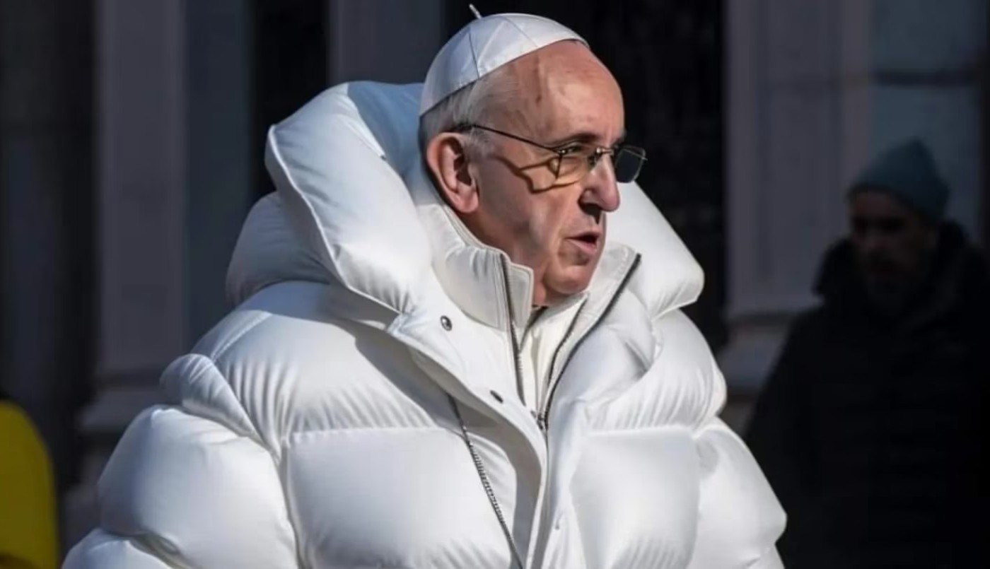 Una foto del Papa con campera fue viral | Redes